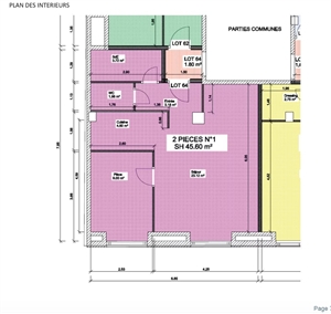 appartement à la vente -   06000  NICE, surface 45,6 m2 vente appartement - APR736260